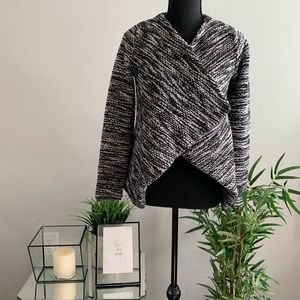Waterfall Lapel Knit Blazer